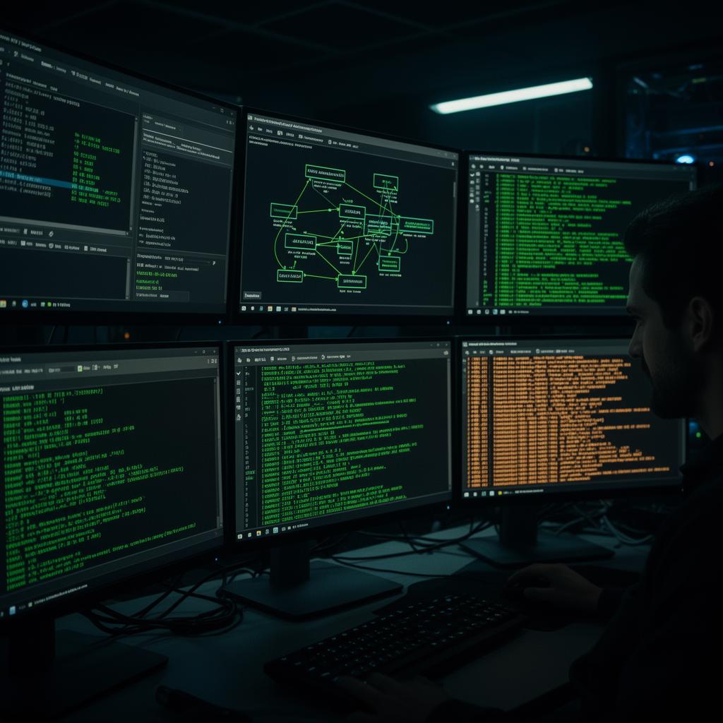 Penetration testing analysis showing domain controller vulnerabilities and hash extraction