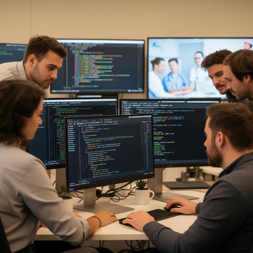 Agile development team collaborating on Angular and CSS improvements